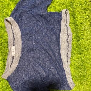 Blue crop Sweater